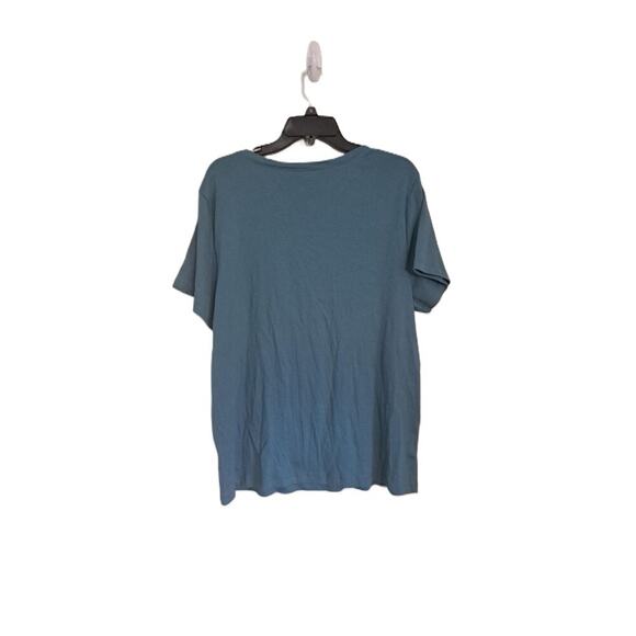 Karen Scott Womens Deep Jade Short Sleeve V Neck Henley Top Size XXL - Picture 7 of 7